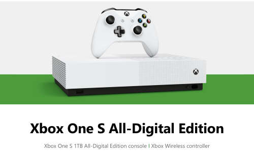RARE BARGAIN. BRAND NEW XBOX ONE S 1TB ALL DIGITAL INCL 3 GAMES AND 1 CONTROLLER.