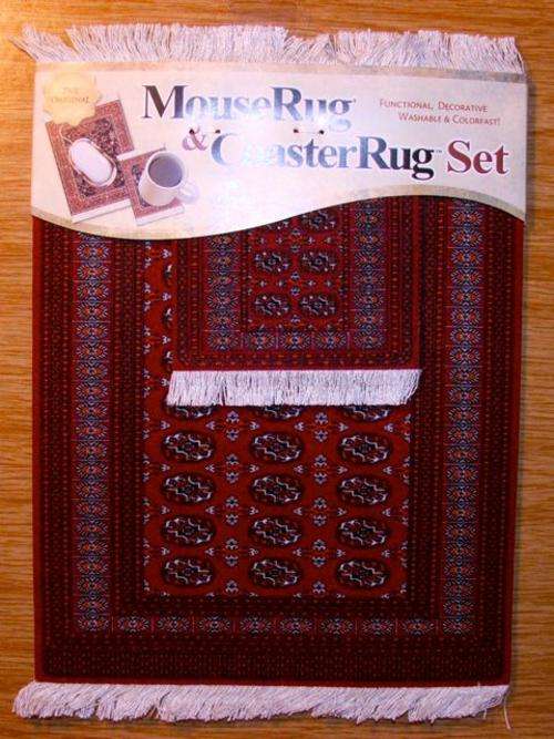 MOUSE RUG & COASTER RUG SET  - Turkoman Bokhara