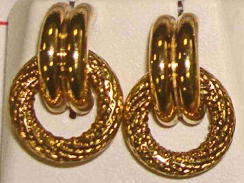 Amazing 9ct Gold Mesh Door Knocker Stud