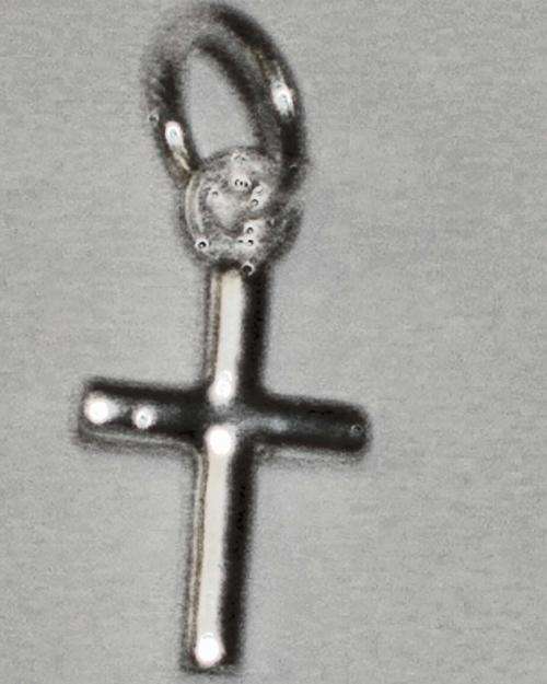 Sterling Silver Cute 10mmx5mm Cross