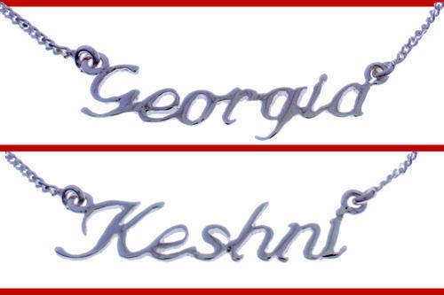 SOLID STERLING SILVER NAME PLATE BRACELET