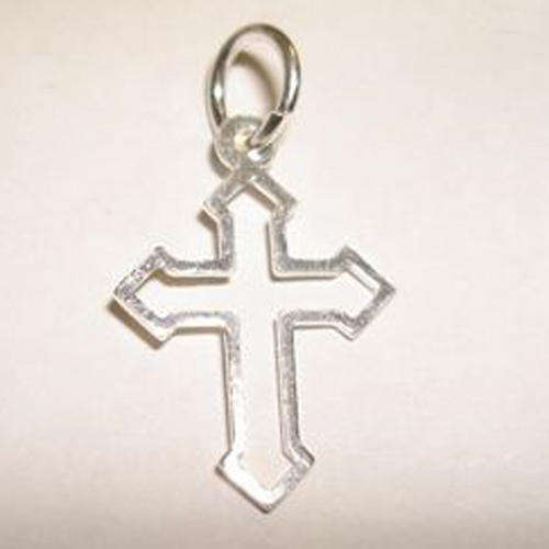 Solid Sterling Silver Small Open Cross