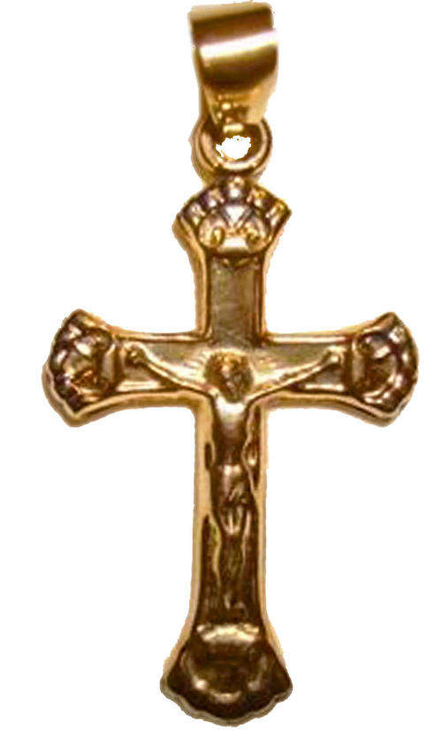 Solid 9ct Gold Designer Crucifix