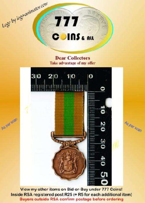Miniture Medal Good Service 10 Years Bronze