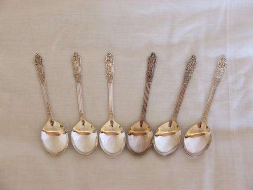 Apostle spoons - EPNS - set of 6 spoons