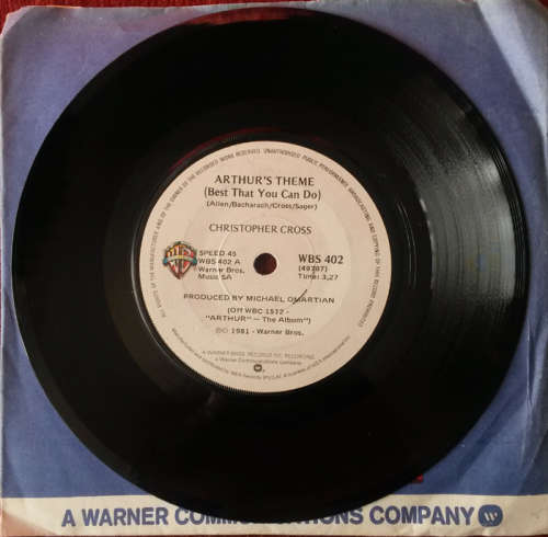 Christopher Cross - Arthur's Theme / Minstrel Gigolo 1981 Vinyl 7" Single SA