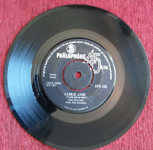 The Hollies - Carrie Ann / Signs That Will Never Change 1967 Vinyl 7" Single SA