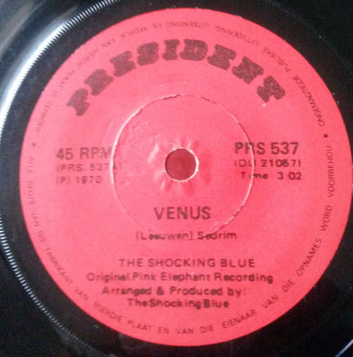 The Shocking Blue - Venus/Hot Sand 1970 Vinyl Mono 7" Single SA