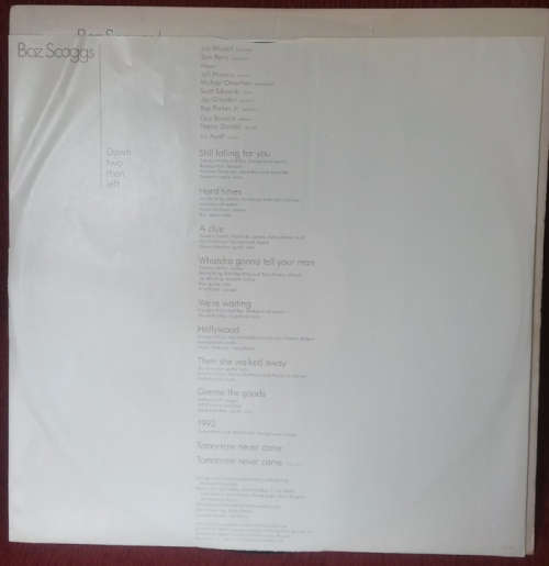 Boz Scaggs - Down Two Then Left 1977 Vinyl LP USA