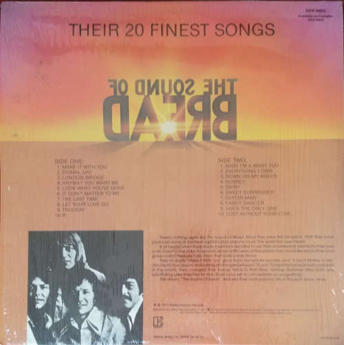 Bread - The Sound of Bread (Their 20 Finest Songs) 1984 Vinyl LP SA