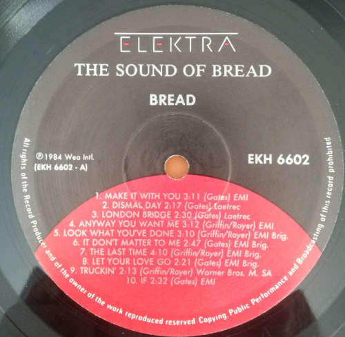 Bread - The Sound of Bread (Their 20 Finest Songs) 1984 Vinyl LP SA