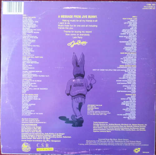 Jive Bunny and the Mastermixers - Jive Bunny The Album 1989 Vinyl LP SA