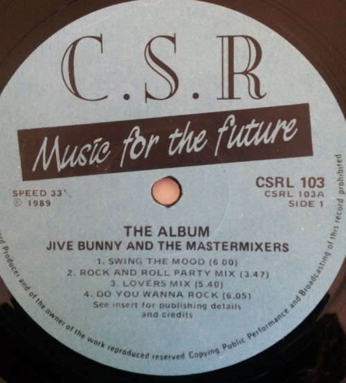 Jive Bunny and the Mastermixers - Jive Bunny The Album 1989 Vinyl LP SA