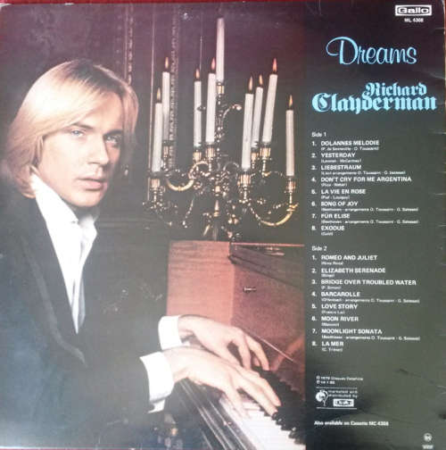 Richard Clayderman - Dreams 1980 Vinyl LP SA