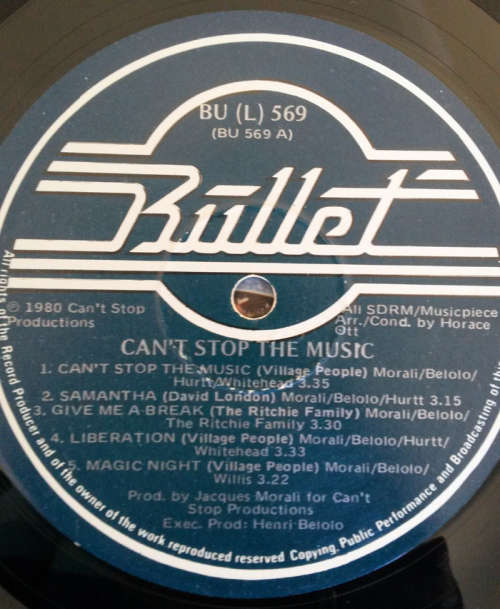 Village People etc - Can't Stop The Music Original Soundtrack 1980 Vinyl LP SA