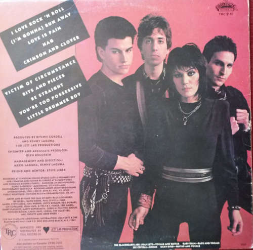 Joan Jett & the Blackhearts - I Love Rock 'n Roll 1982 Vinyl LP SA