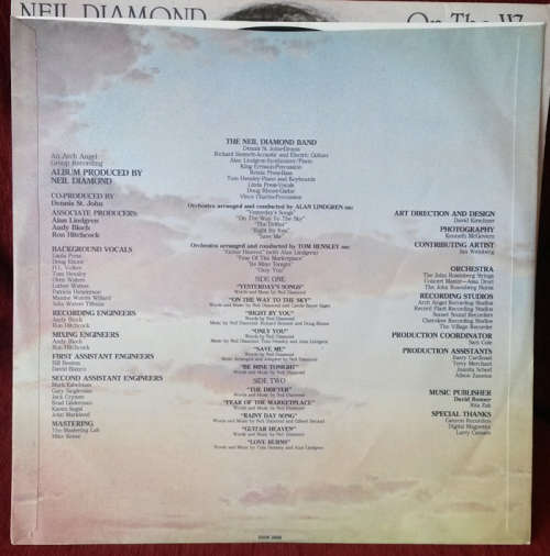 Neil Diamond - On the Way to the Sky 1981 Vinyl LP SA