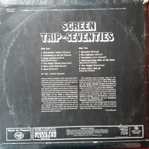 Screen Trip-Seventies 1970 Vinyl LP SA