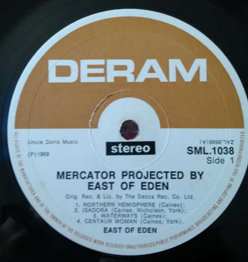 East of Eden - Mercator Projected 1969 Rare Vinyl LP SA