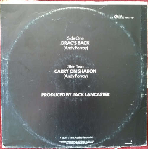 Andy Forray - Drack's Back 1979 Vinyl Maxi Single SA