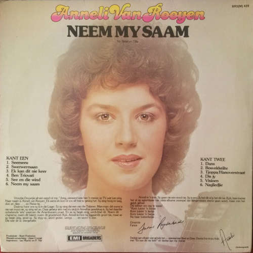 Anneli - Neem My Saam 1980 Vinyl LP SA