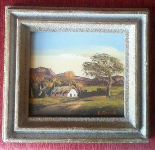 Pair of Oil on Board Framed Paintings - E. Korub