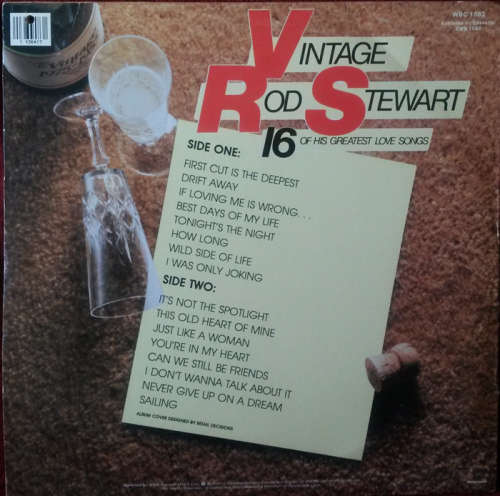Rod Stewart - "Vintage Rod Stewart" 16 of his Greatest Love Songs 1985 Vinyl LP SA