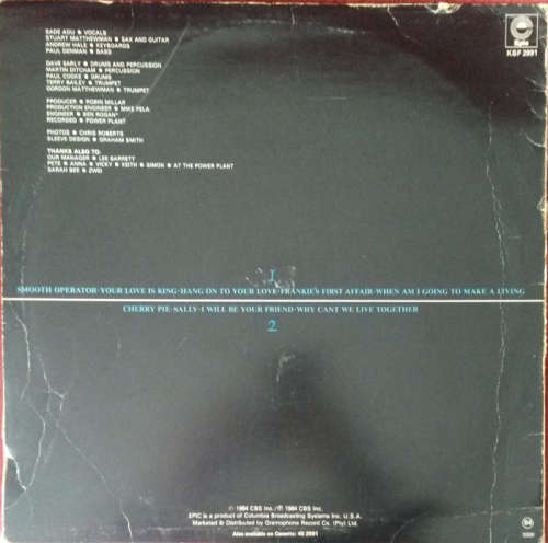 Sade - Diamond Life 1984 Vinyl LP SA