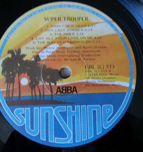 Abba - Super Trouper 1980 Vinyl LP SA
