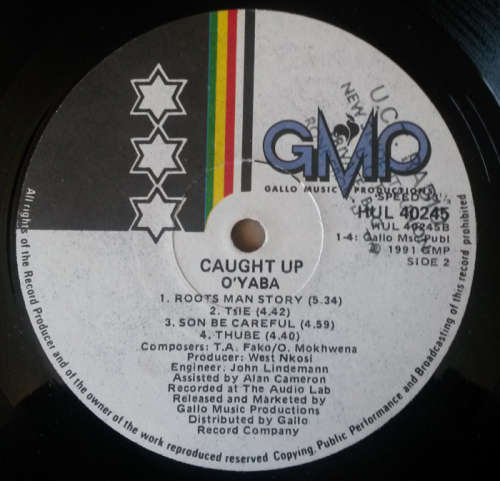 Oyaba - Caught Up 1991 Vinyl LP SA