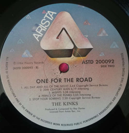 The Kinks - One for the Road 1984 Vinyl DOUBLE LP SA