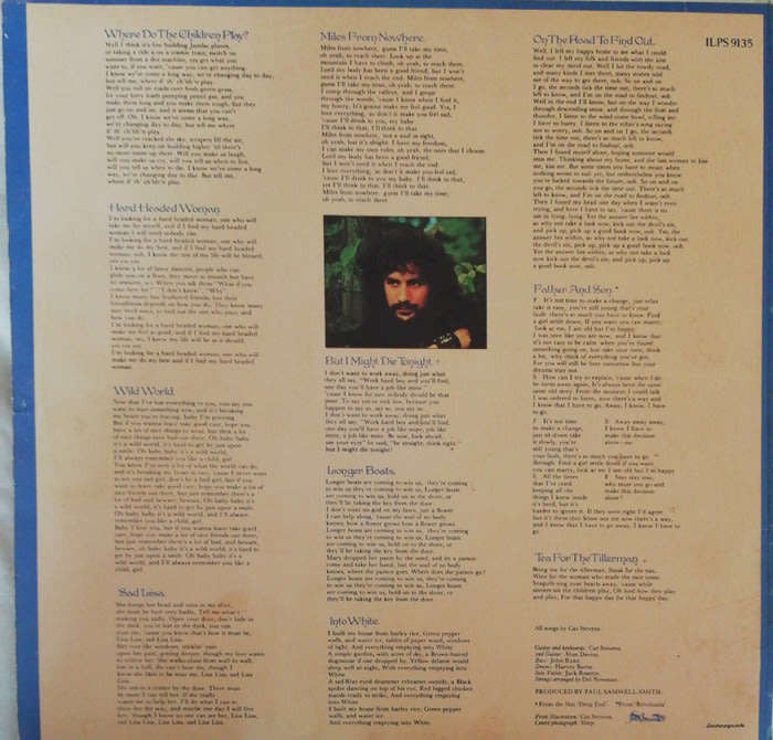 Cat Stevens - Tea for the Tillerman 1971 Vinyl LP SA