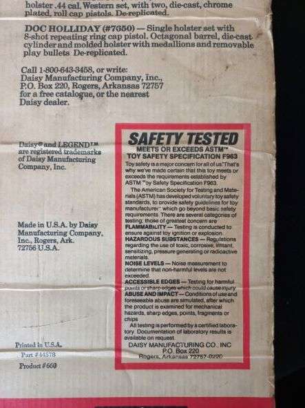 Daisy Rogers 660 Toy Pop Rifle Legend Series - 1960`s