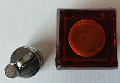 Vintage Koei Unicon Art Glass Table Lighter with Matching Ashtray