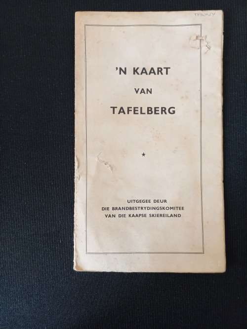 `n Kaart van Tafelberg c 1954