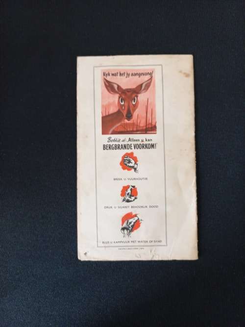 `n Kaart van Tafelberg c 1954