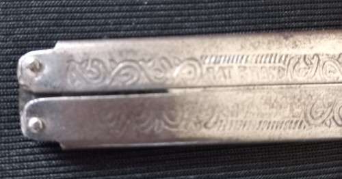 Vintage Rat Brand Balisong/Butterfly Knife from India - Sergie Only