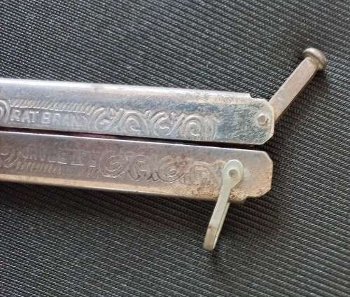 Vintage Rat Brand Balisong/Butterfly Knife from India - Sergie Only