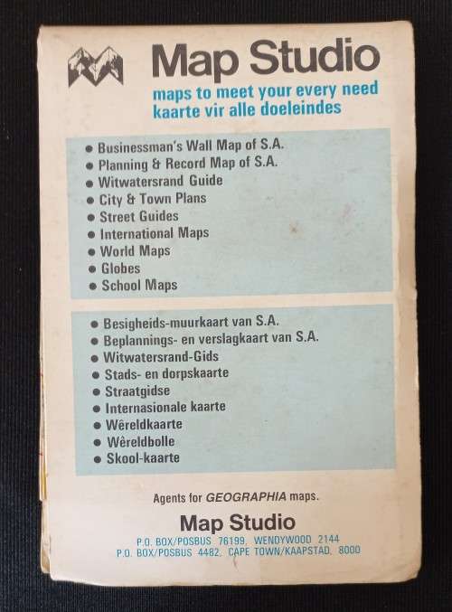 Cape Town/Southern Suburbs map Studio Streetplan with Index
