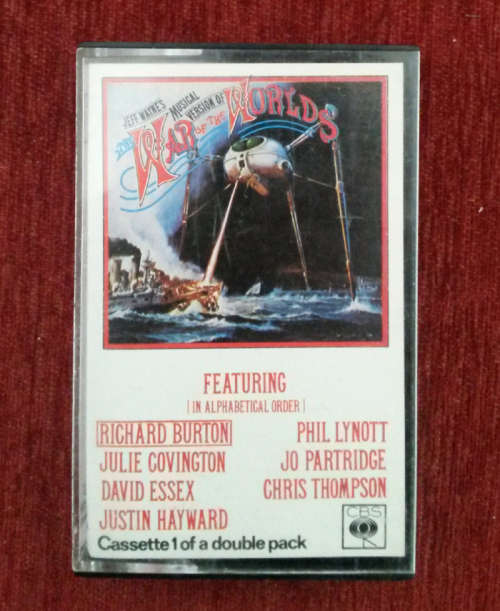 Jeff Wayne`s War of the Worlds Cassette 1 1978 Cassette Tape SA