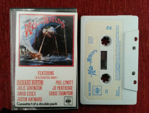 Jeff Wayne`s War of the Worlds Cassette 1 1978 Cassette Tape SA