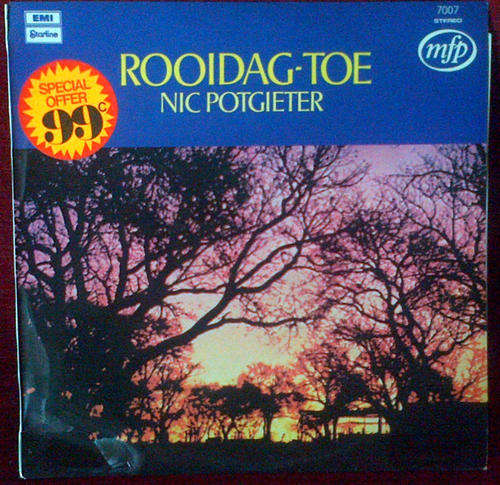 Nic Potgieter - Rooidag-Toe 1969 Vinyl LP SA Vintage album in perfect condition