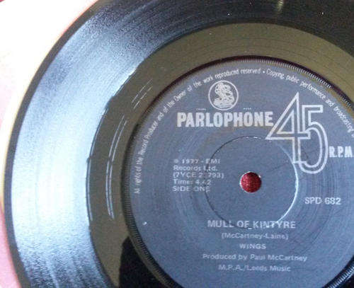Wings - Mull of Kintyre / Girl's School 1977 Vinyl 7" Single SA