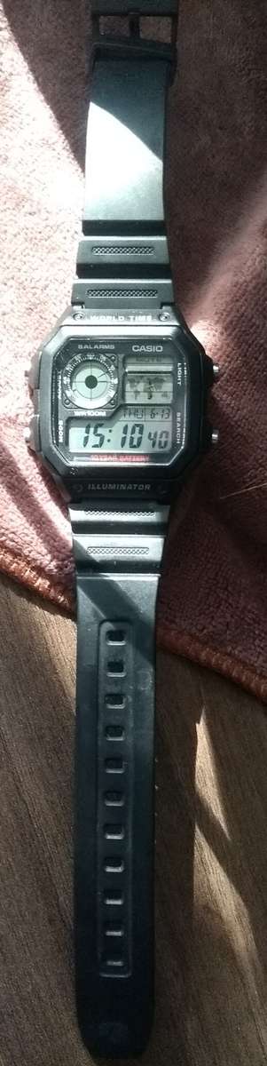 Casio Illuminator AE-1200WH with 10-year battery