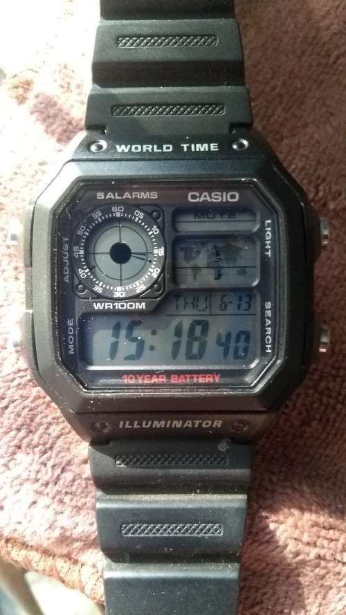 Casio Illuminator AE-1200WH with 10-year battery
