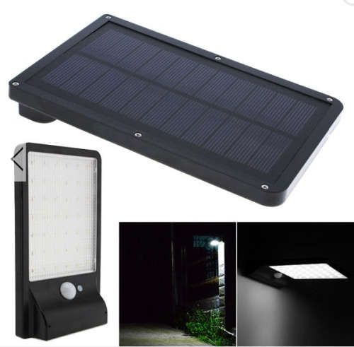 ARILUX® Solar Powered 42 LED Waterproof Light Control & PIR Sensor Wall Lamp for Outdoor Garden