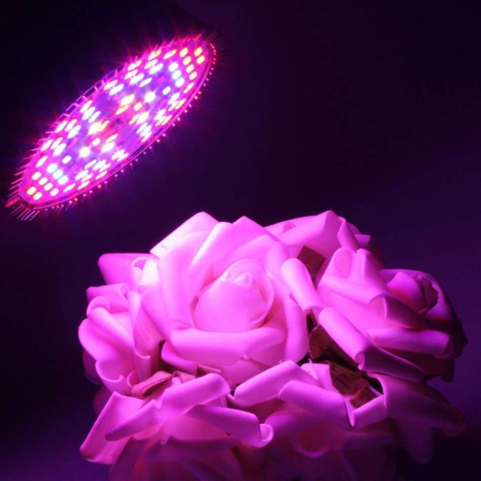 Grow Light Bulb, GLIME 50W Led Grow Plant Light, E27 Growing Lamp