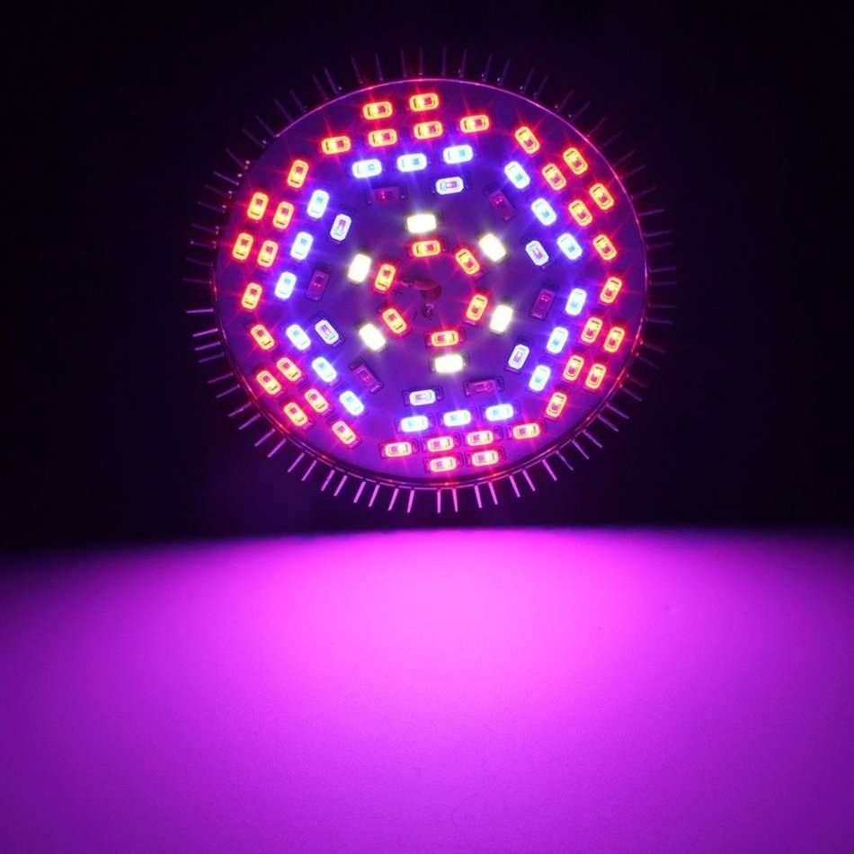 Grow Light Bulb, GLIME 50W Led Grow Plant Light, E27 Growing Lamp