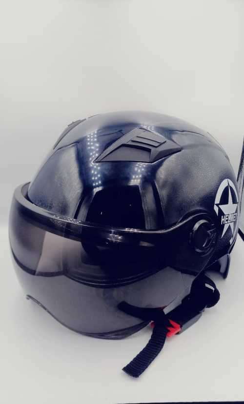 Motorcycle Helmet Half Open Face Scooter Protection Head Gear