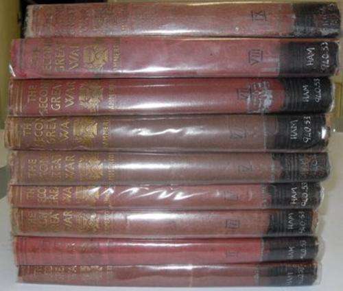 THE SECOND GREAT WAR, A STANDARD HISTORY -- 9 VOLUMES